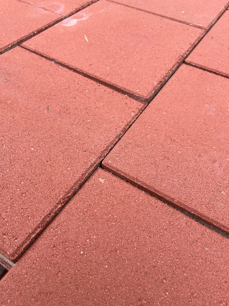 Partij 45 Tegels 30x30x8 rood, Ophalen of Verzenden, Nieuw, Beton, Terrastegels