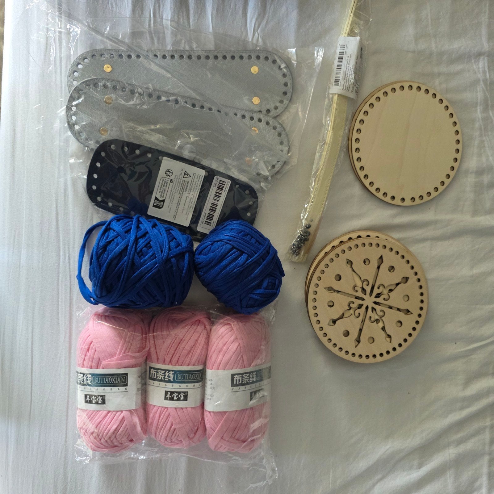 Haakpakket met wol, bodems en accessoires, Ophalen of Verzenden, Nieuw, Haken, Wol of Garen