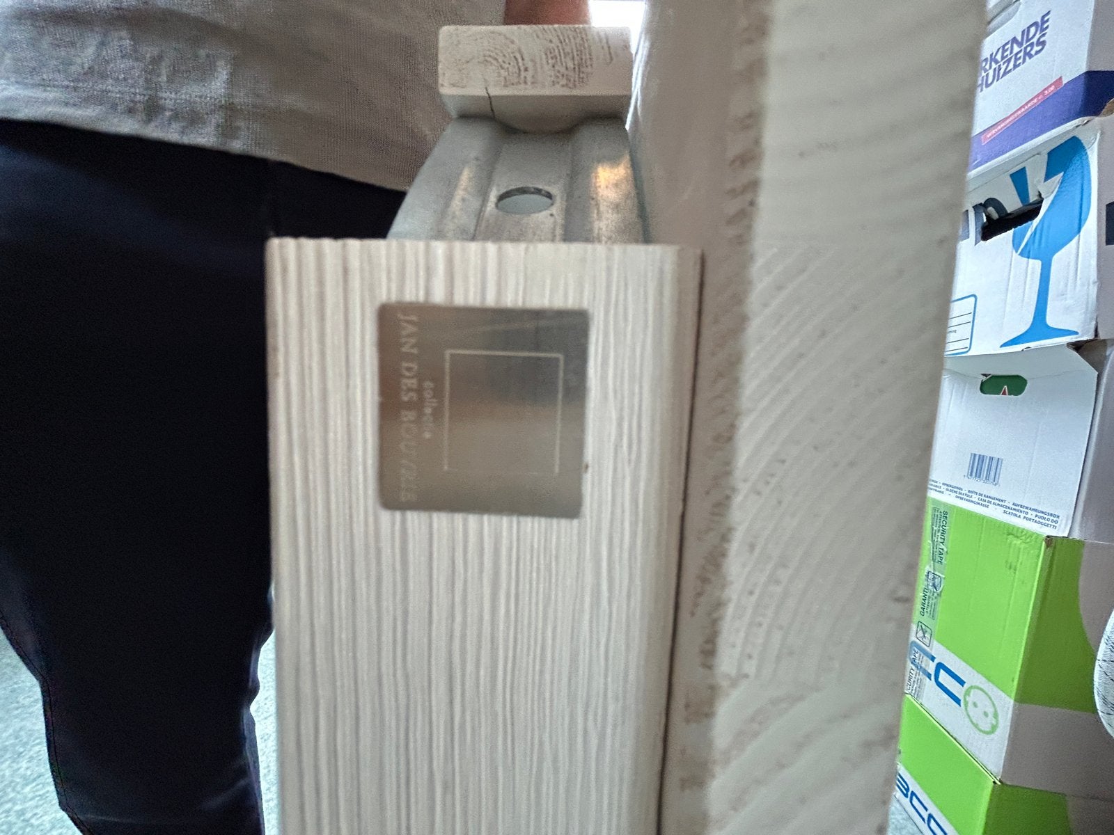 Jan des Bouvrie eettafel wit - Design en kwaliteit, Huis en Inrichting, Ophalen, Gebruikt, 50 tot 100 cm, Vijf personen of meer