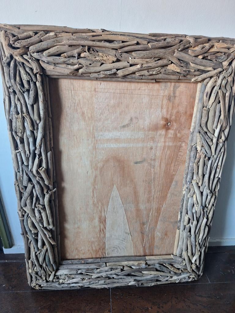 Grote lijst van oud hout., Minder dan 50 cm, Ophalen of Verzenden, Zo goed als nieuw, Minder dan 50 cm