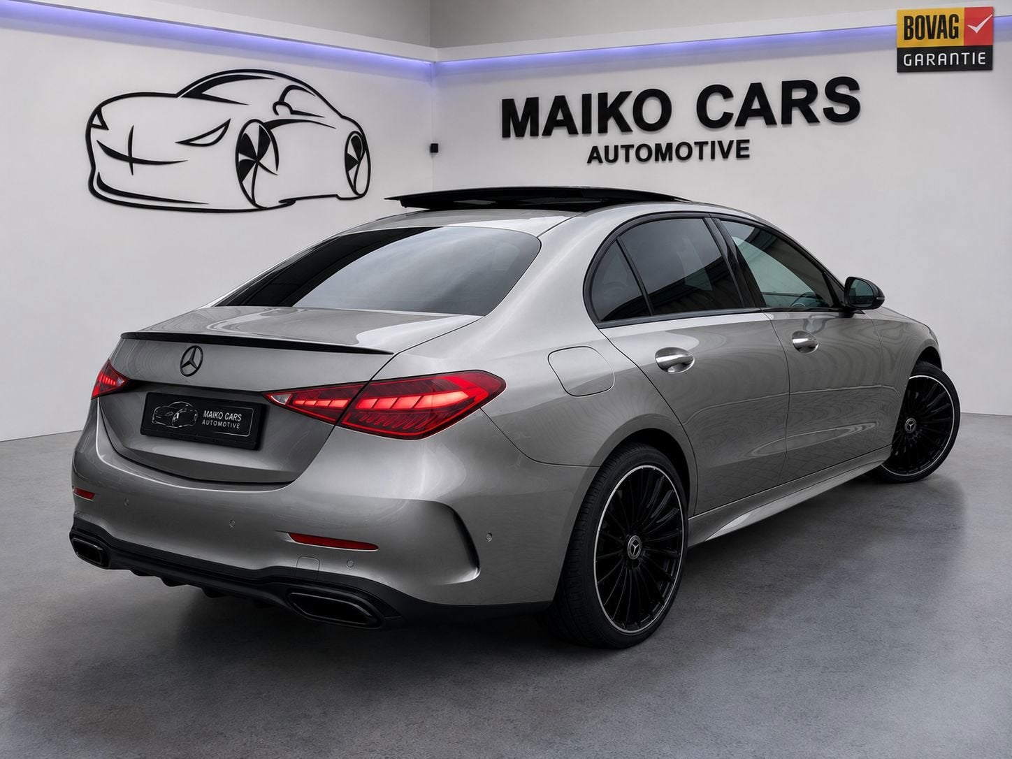 Mercedes-Benz C-klasse 300 e AMG Line Pano,Carbon,360 Cam,Bu, Automaat, Zwart, 4 cilinders, Bedrijf