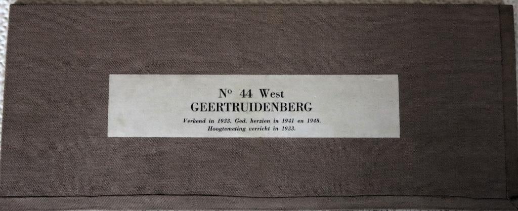Stafkaart Geertruidenberg West, Boeken, Topografische Dienst Nederland, Ophalen of Verzenden, 1800 tot 2000, Nederland