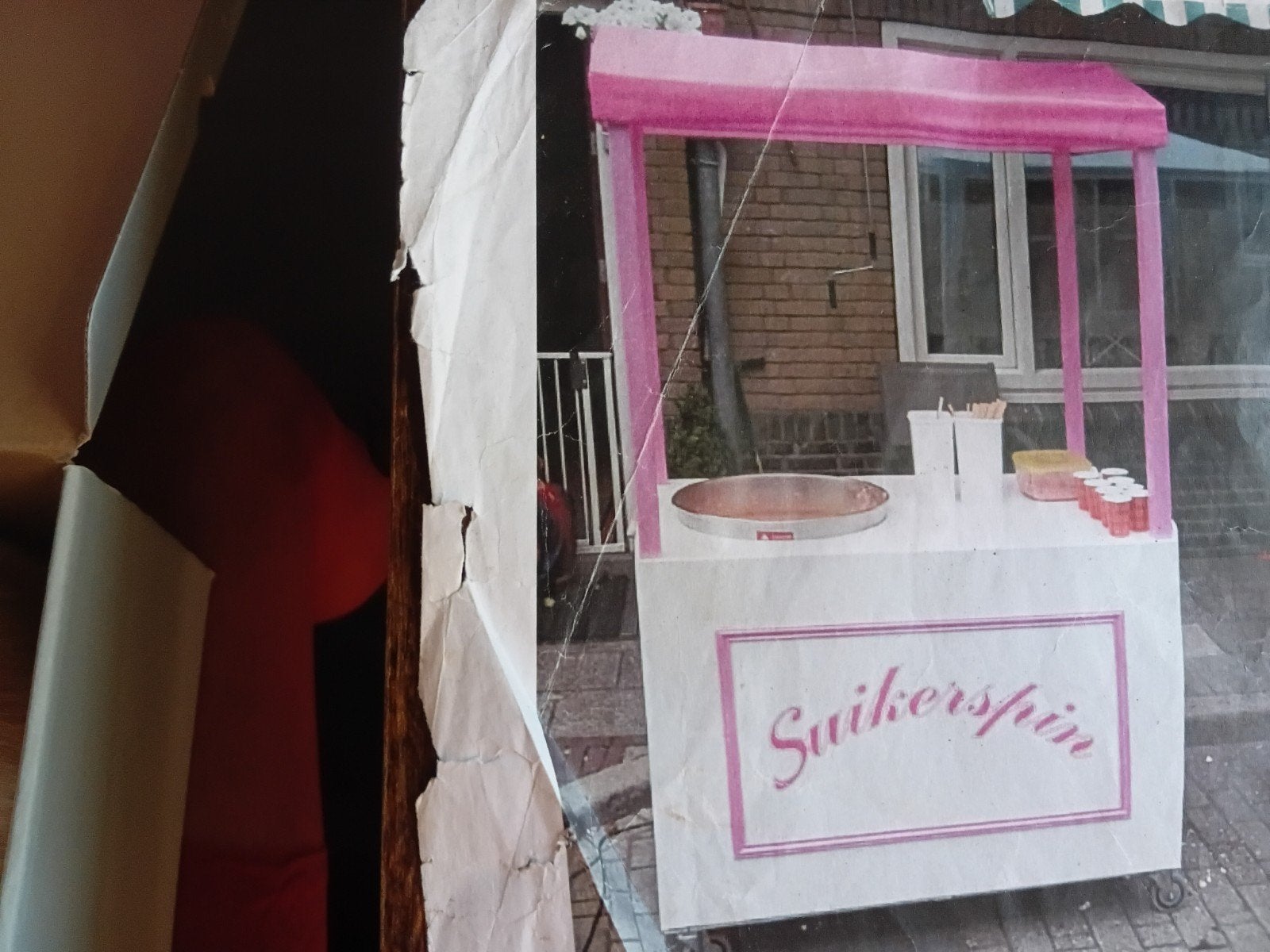 gezocht suikerspinverkoop kraam, Ophalen of Verzenden, Gebruikt, Feestartikel, Verjaardag