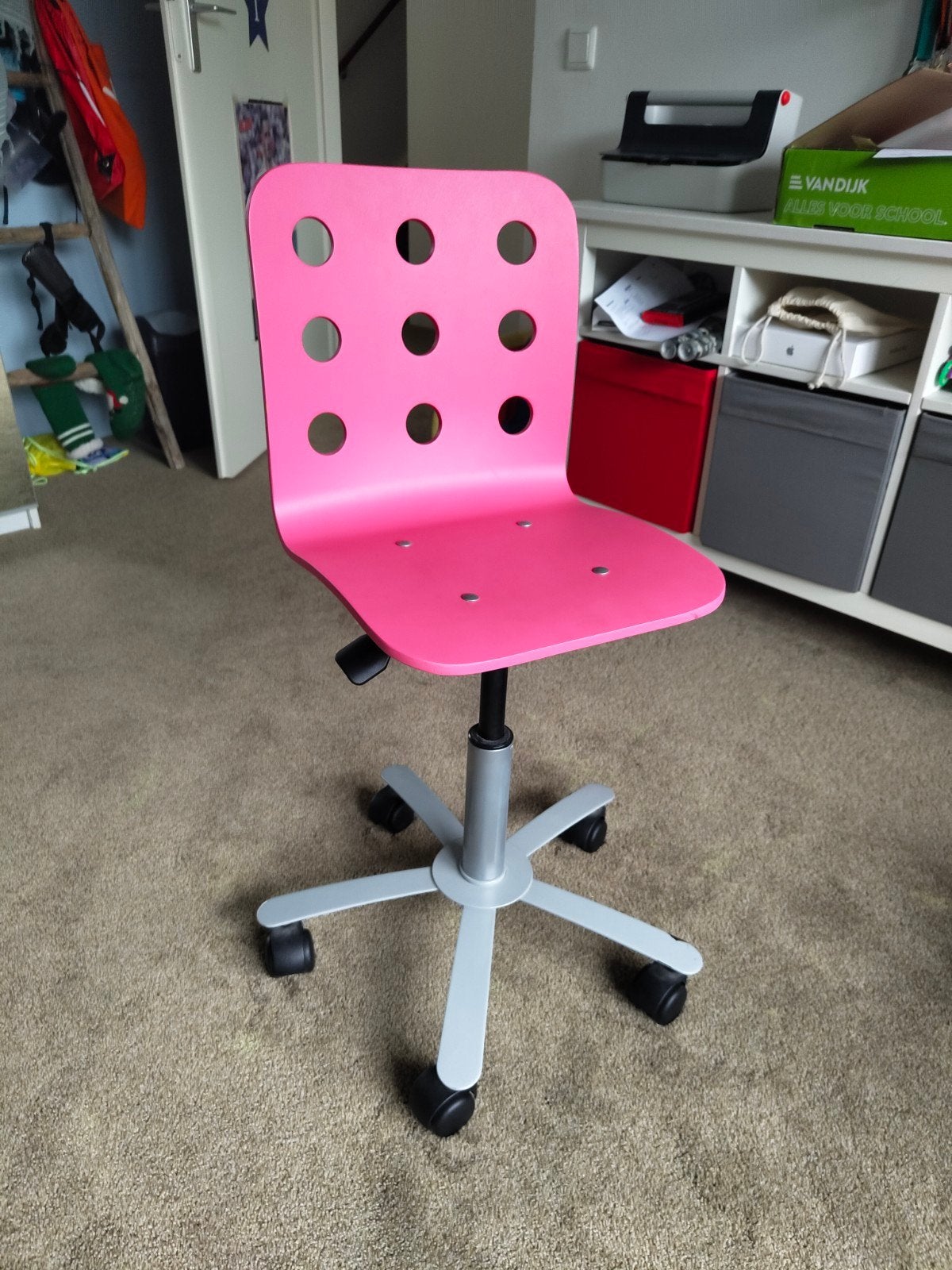 Roze bureaustoel voor kinderen - verstelbaar, Ophalen, Gebruikt, Roze, Bureaustoel