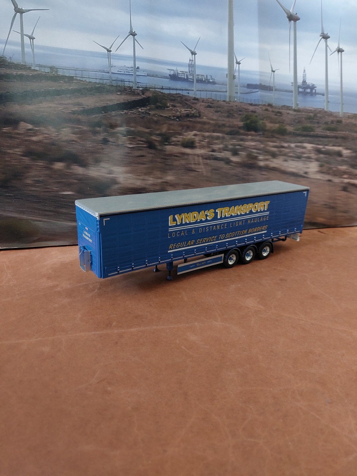 Tekno Schuifzeilen Trailer van Lynda's Transport., Hobby en Vrije tijd, Ophalen of Verzenden, Zo goed als nieuw, Bus of Vrachtwagen