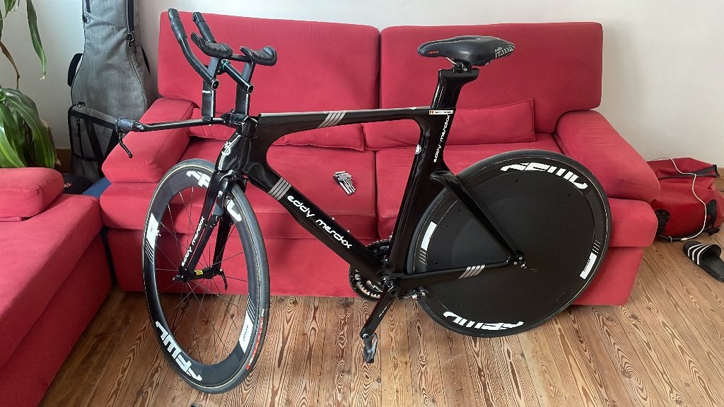 Eddy Merckx Tijdrit fiets maat Medium, Minder dan 10 versnellingen, Gebruikt, Carbon, 53 tot 57 cm