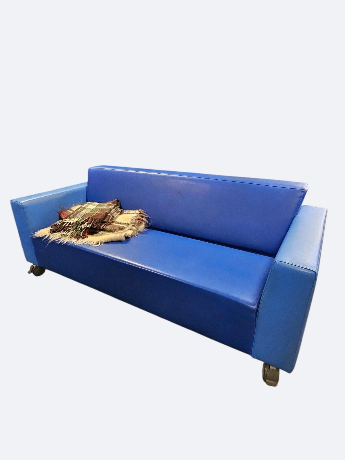 Blauwe bank - Gebruikt, Ophalen, Kunststof, Gebruikt, Modern, functioneel