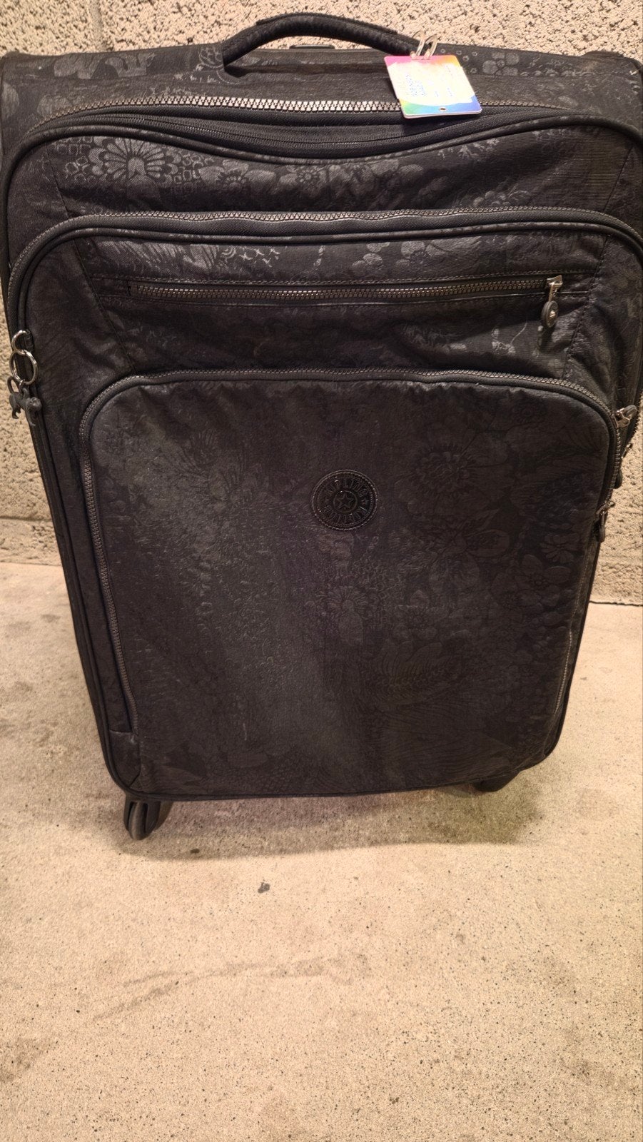 Kipling Youri Spin L - zwart 100 liter, Overige materialen, 45 tot 55 cm, Zo goed als nieuw, 70 cm of meer