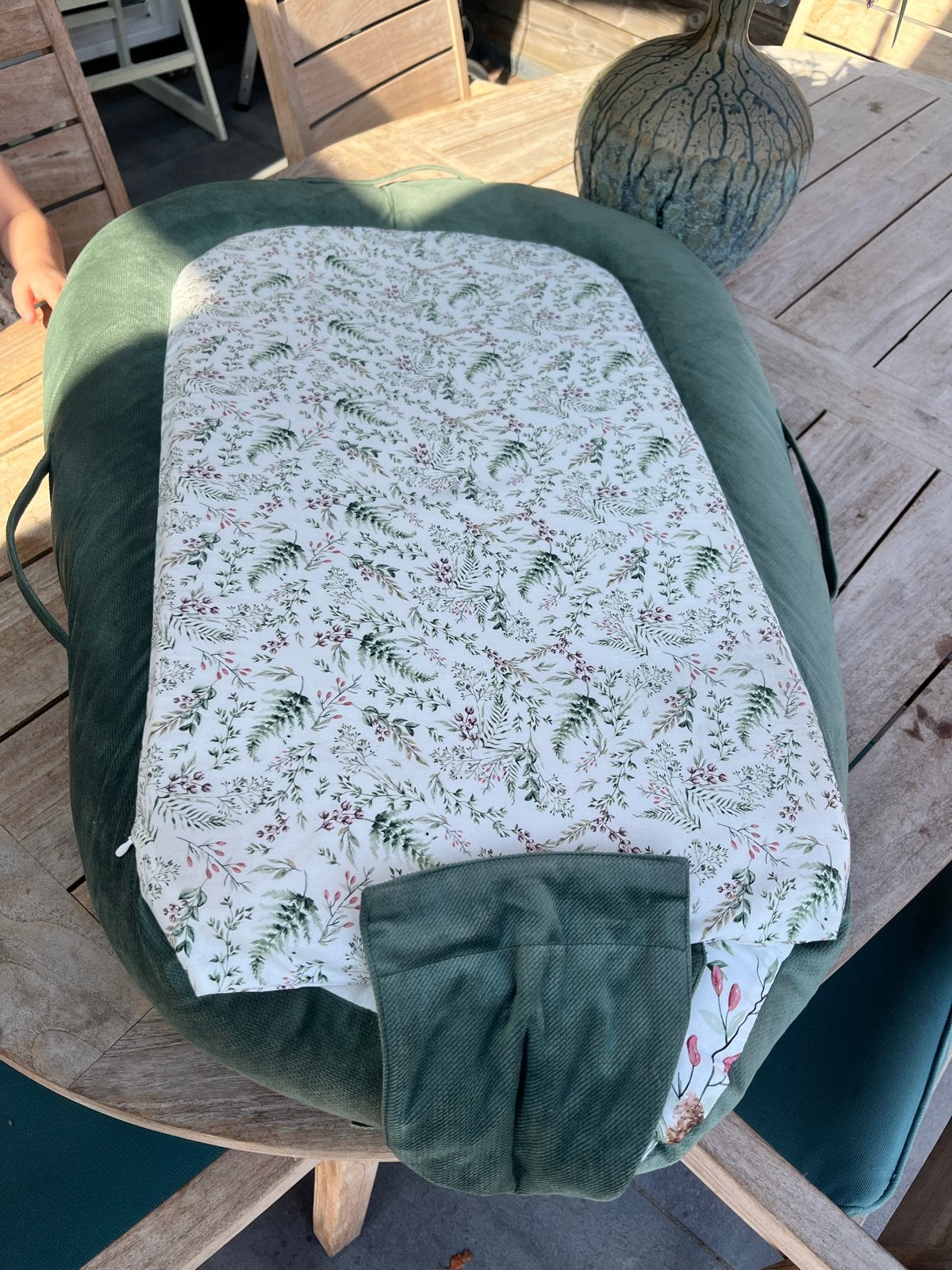 Baby nestje - Groen met bosdieren print, Ophalen of Verzenden, Zo goed als nieuw