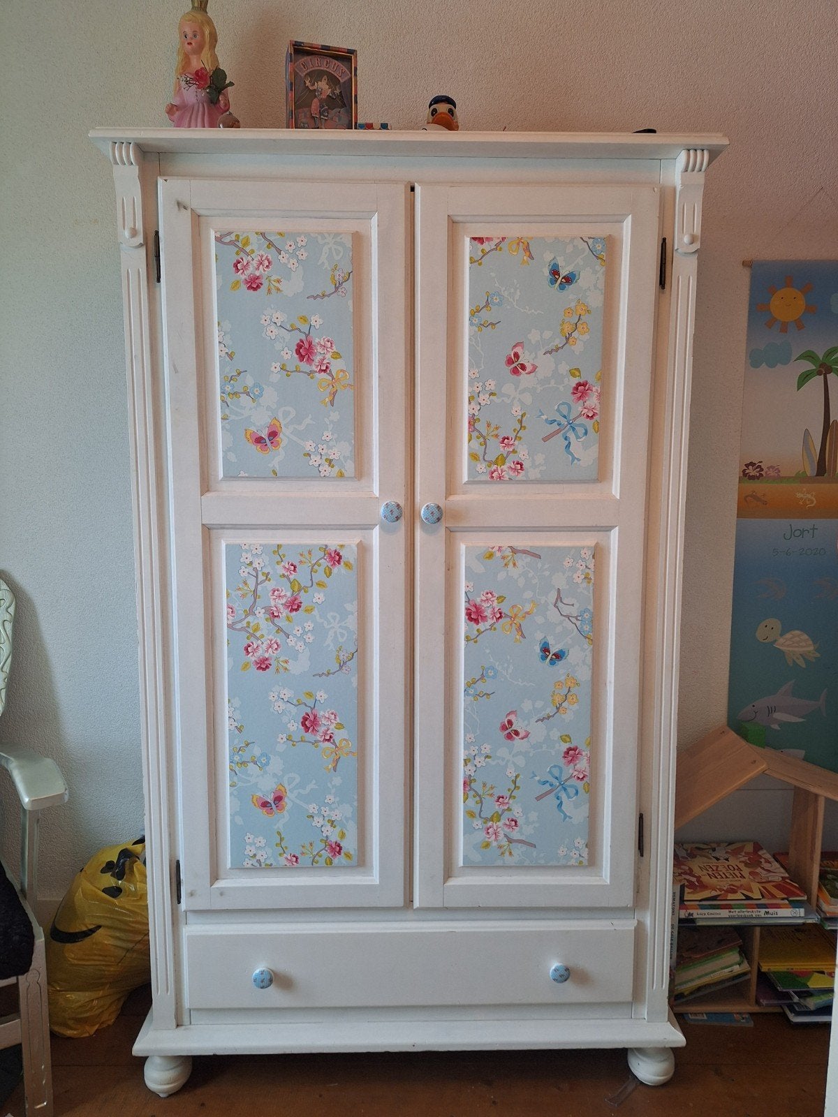 Mooie Kledingkast voor meisjes, Huis en Inrichting, Kasten | Kledingkasten, Ophalen, Gebruikt, 50 tot 75 cm, 150 tot 200 cm