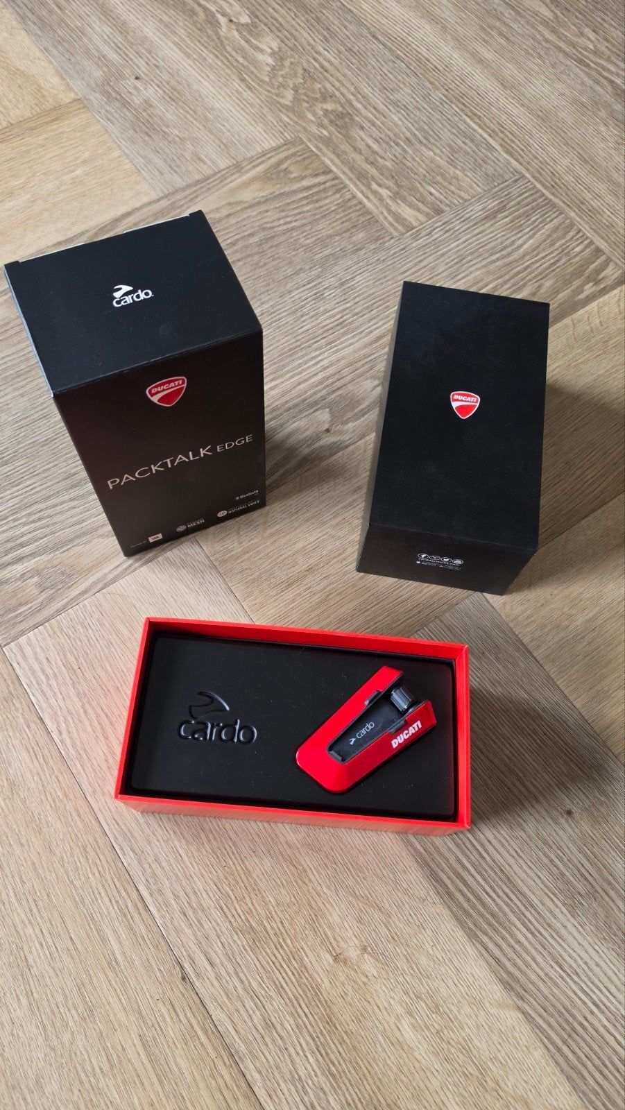 Cardo packtalk edge Ducati, Motoren, Accessoires | Overige, Ophalen of Verzenden, Zo goed als nieuw