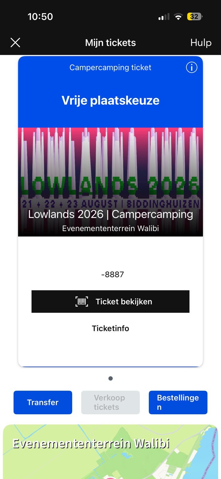 1x Campercamping Ticket - Plek zonder Stroom, Tickets en Kaartjes, Eén persoon, 3 overnachtingen of meer