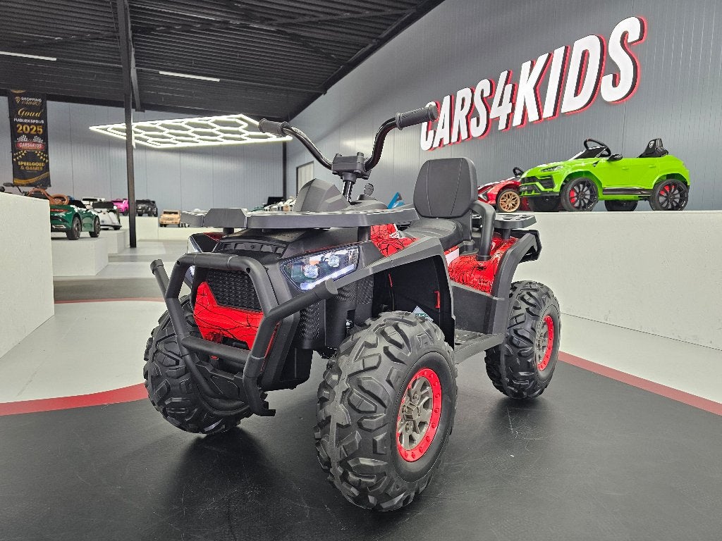 Kinder Quad 12 volt - spider - leren zit - verlichting - RC, Ophalen of Verzenden, Nieuw