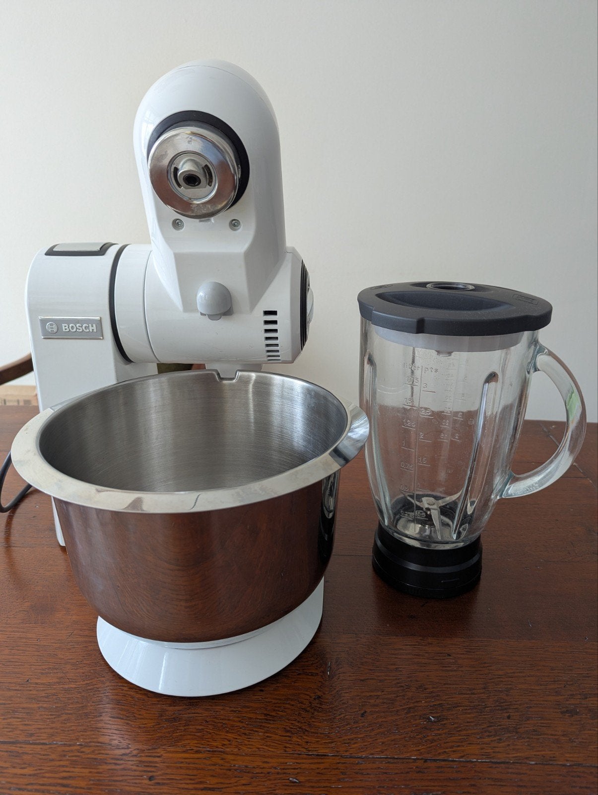Kansje: Bosch MUM 86 HomeProf met accessoires, 4 liter of meer, Ophalen, Gebruikt, 3 snelheden of meer