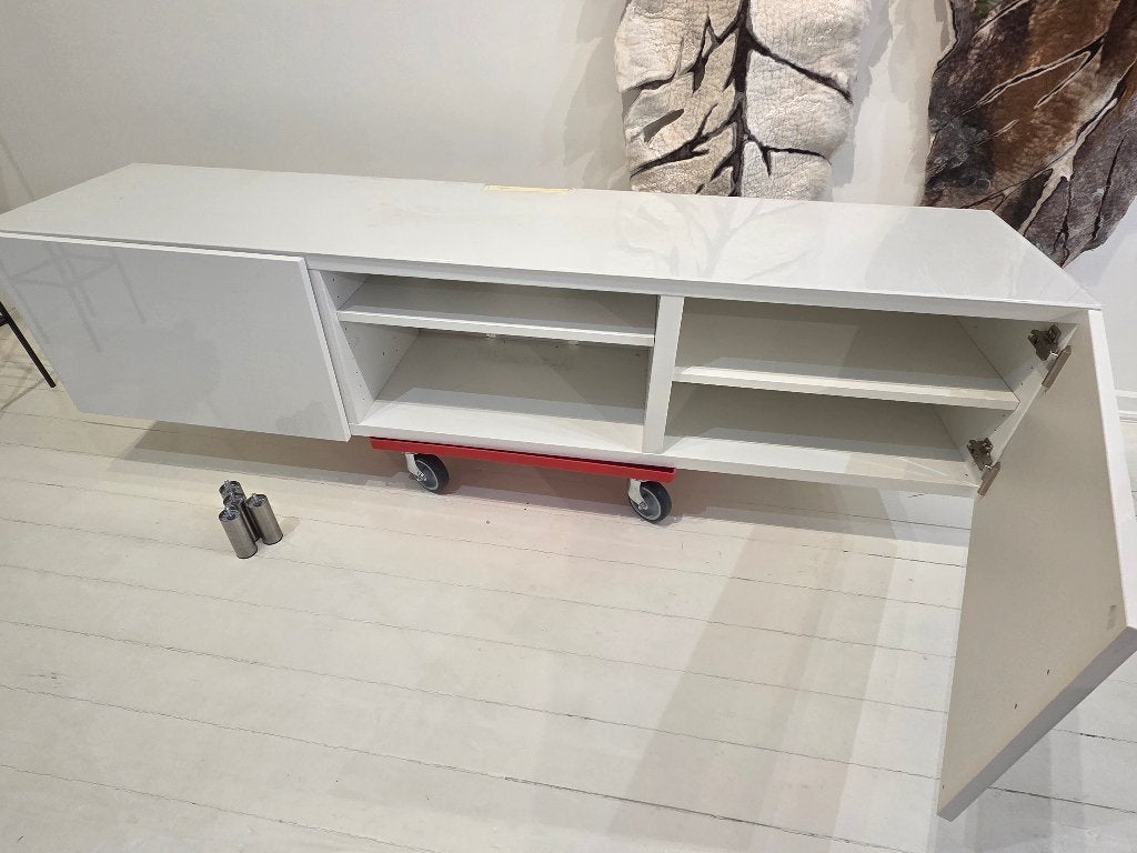TV meubel Besta, Ophalen, Strak modern, 150 tot 200 cm, Zo goed als nieuw