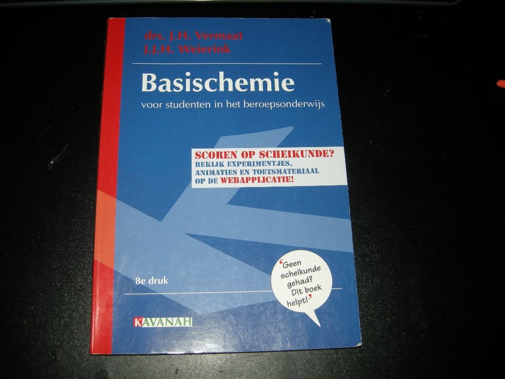 Schoolboek studieboek basischemie als nieuw, Boeken, Ophalen of Verzenden, Zo goed als nieuw, Overige niveaus, Scheikunde
