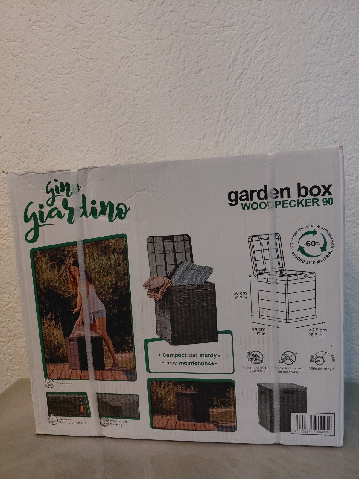 Giardino Woodpecker 90 Tuinbox - Nieuw in doos, Ophalen, Nieuw, Kunststof, Overige typen
