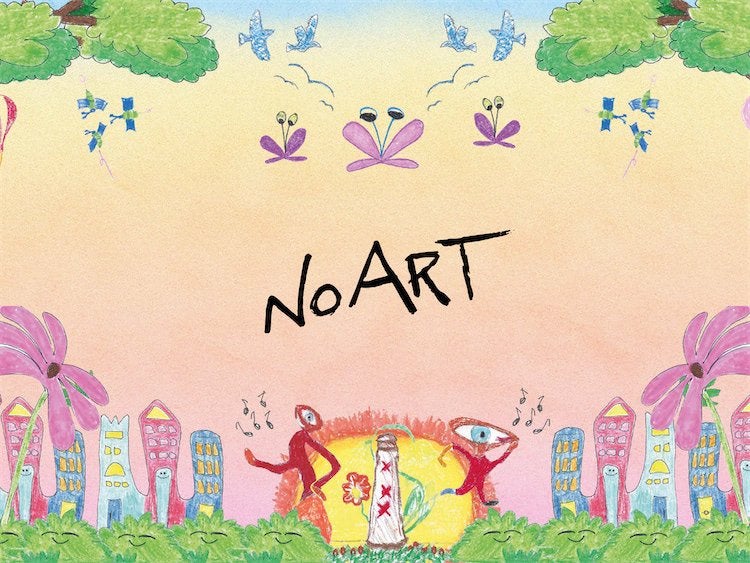 No Art kaartje, Eén persoon