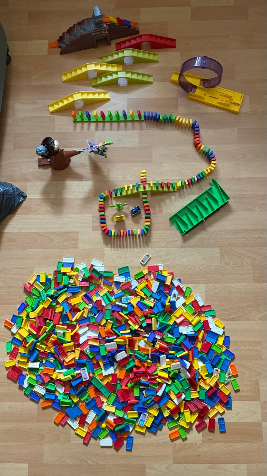 Grote dominobaan set met veel extra's, Ophalen, Gebruikt, Jongen of Meisje