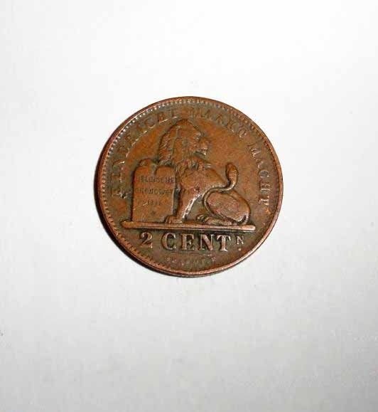 Munt Belgie 2 cent 1902, Postzegels en Munten, Verzenden, Overig