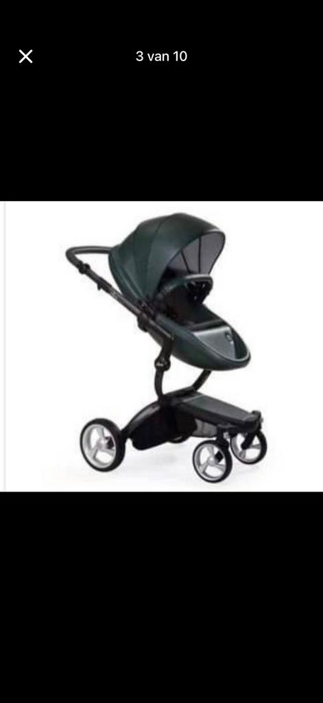 Te koop kinderwagen merk mima, Zo goed als nieuw, Kinderwagen, Overige merken, Verstelbare duwstang