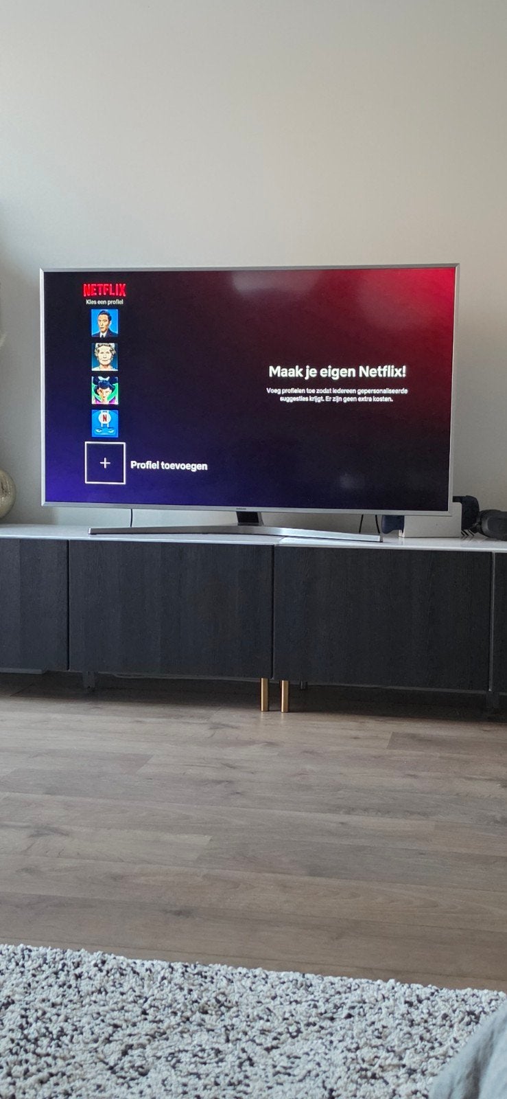 SAMSUNG UE55MU6400 55 inch 4K Smart TV - Zilveren Frame, Ophalen, LED, Zo goed als nieuw, Samsung
