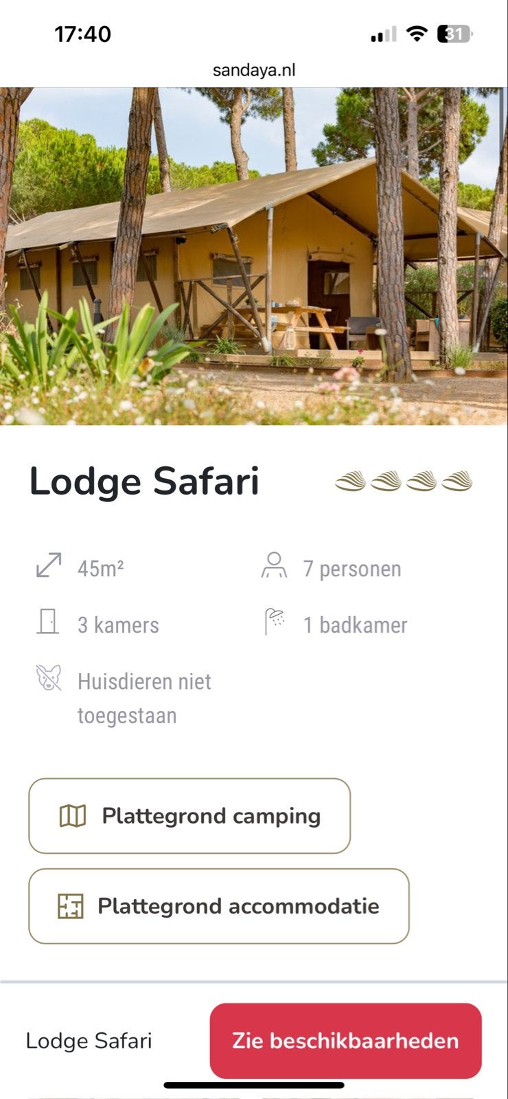 Last minute Spanje Girona - Safaritent - 1 - 17 sept. 2026, Ophalen, Zo goed als nieuw