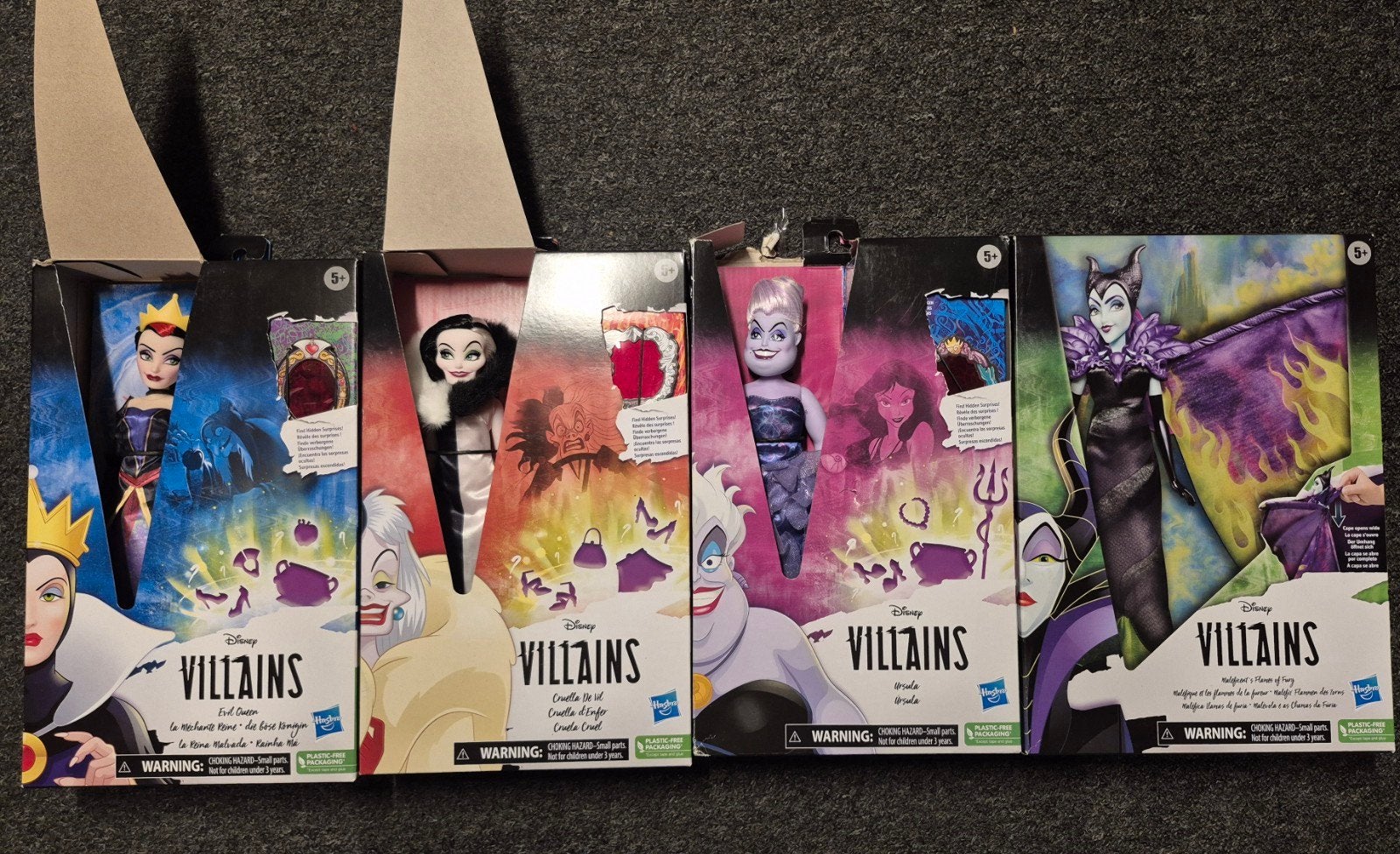 Disney Villains Poppen - Sneeuwwitje, Cruella, Ursula, Ophalen of Verzenden, Nieuw, Overige typen