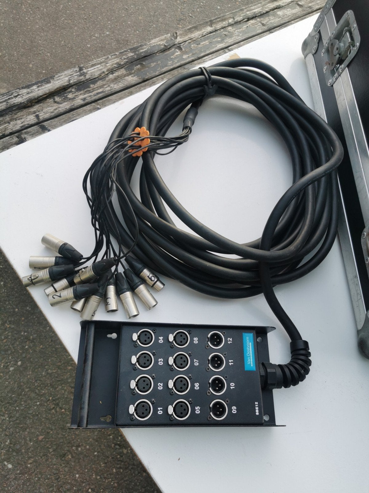 Van Oostvoorn SBE12 Stagebox met 12 XLR-ingangen, Ophalen of Verzenden