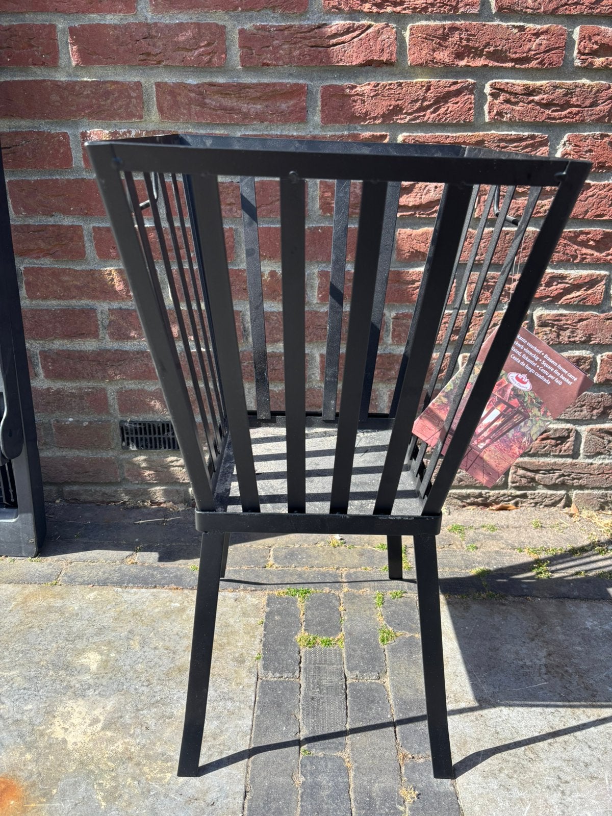 Vierkante zwarte vuurkorf, Ophalen, Nieuw