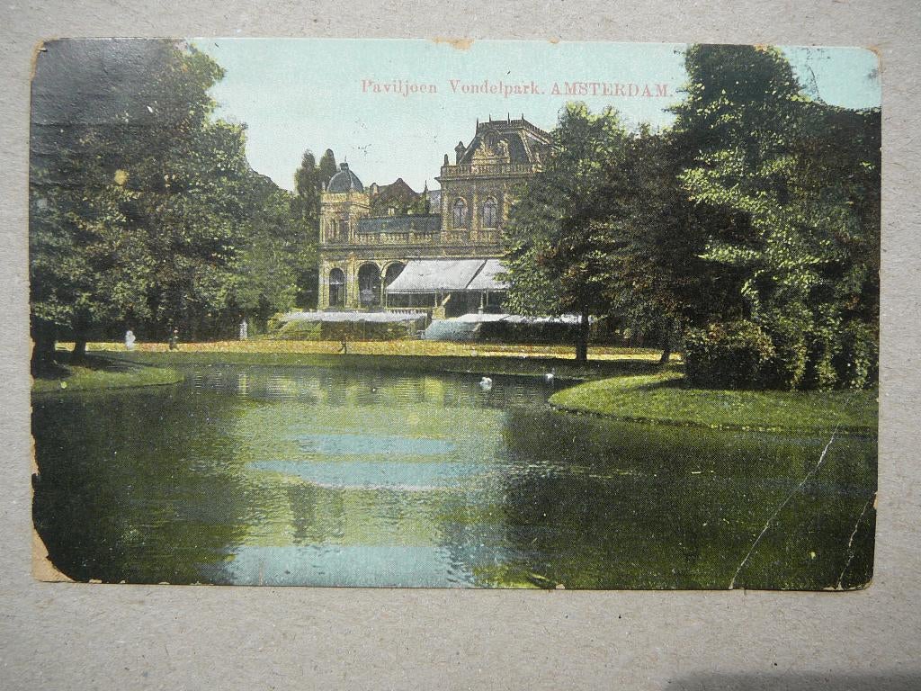 Amsterdam. Paviljoen Vondelpark, Ophalen of Verzenden, Voor 1920, Gelopen, Noord-Holland