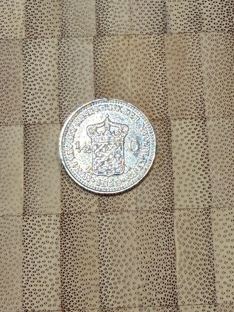 Halve gulden 1929 zilver, ½ gulden, Zilver, Ophalen of Verzenden, Koningin Wilhelmina