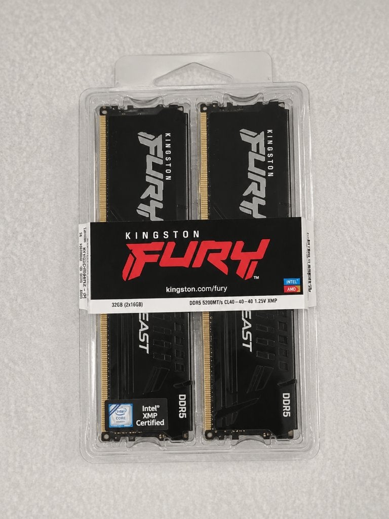 Kingston FURY Beast DDR5 32GB (216GB) 5200MHz CL40, Ophalen, 32 GB, Nieuw, Desktop