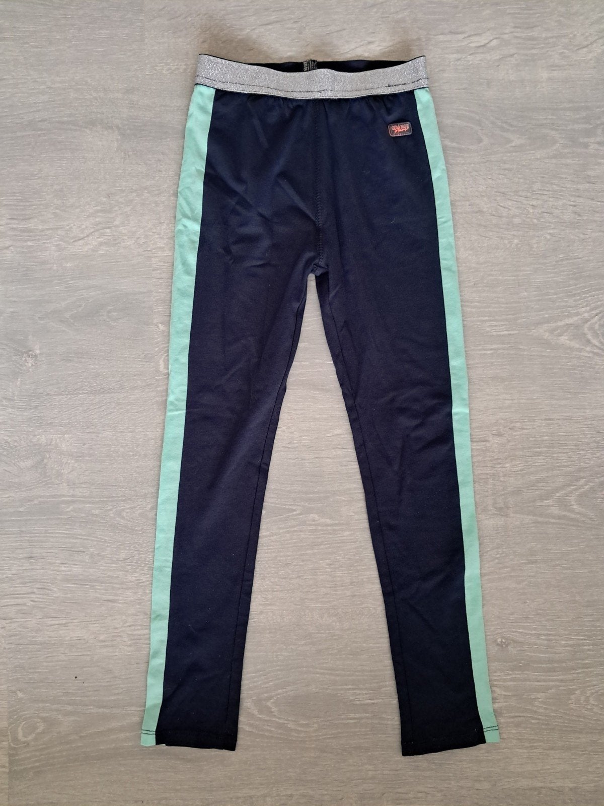 Legging Orange Stars maat 128 donkerblauw mint groen meisje, Broek, Meisje, Ophalen of Verzenden, Zo goed als nieuw