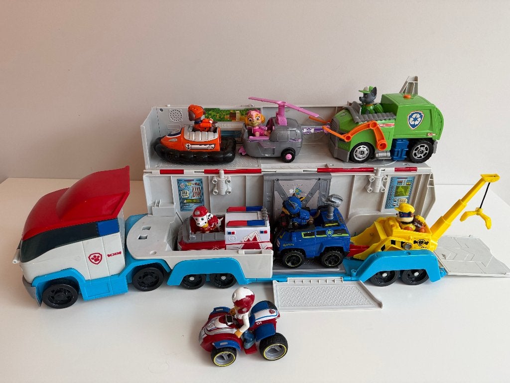 PAW Patrol bus groot inclusief alle figuren, Ophalen, Gebruikt