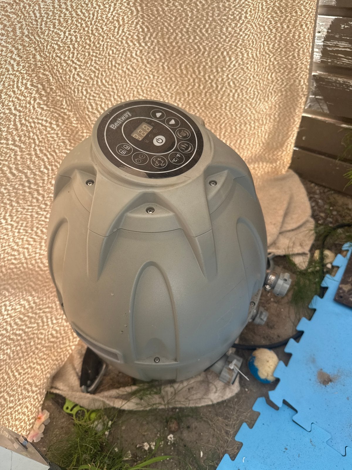 Bestway Lay-Z-Spa Jacuzzi (met klein gaatje), Ophalen, Gebruikt, Afdekzeil, Opblaasbaar