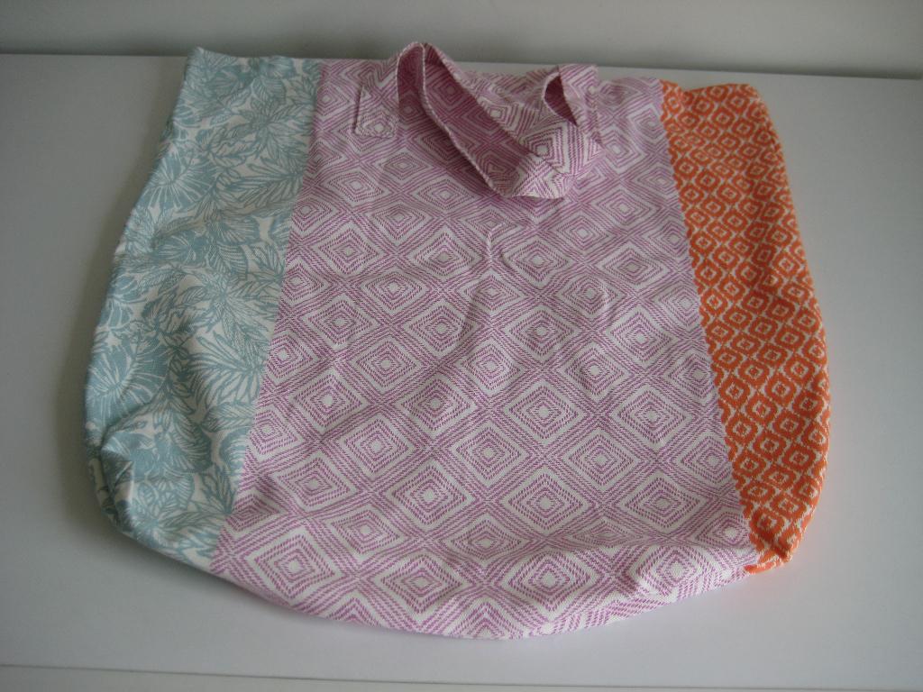 Strandtas 53x52 cm Ibiza-stijl 100% katoen ritsvakje NIEUW, Ophalen of Verzenden, Nieuw, Roze, Overige typen