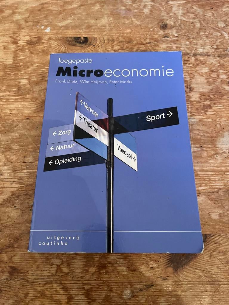 Toegepaste Microeconomie - Frank Dietz, Wim Heijman, Peter M, Ophalen of Verzenden, Gamma, Zo goed als nieuw, HBO