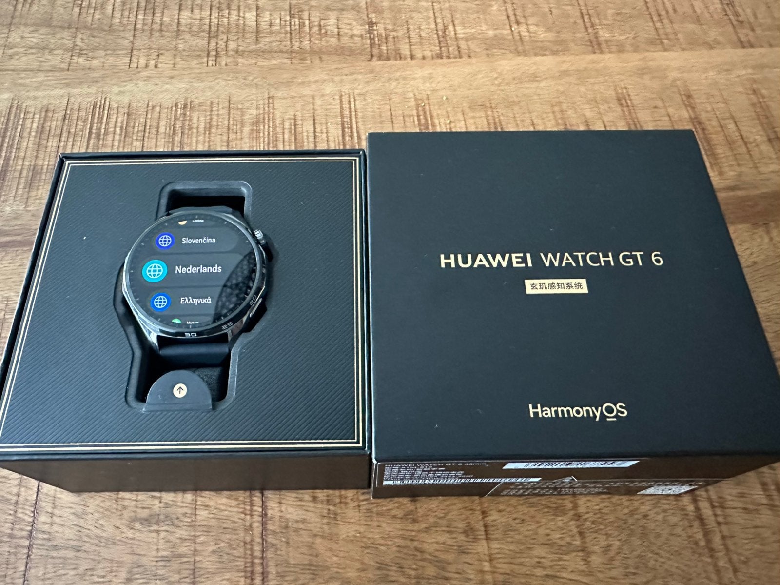 Huawei Watch GT 6 HarmonyOS Smartwatch Zwart android en IOS, Ophalen, Zwart, IOS, Zo goed als nieuw