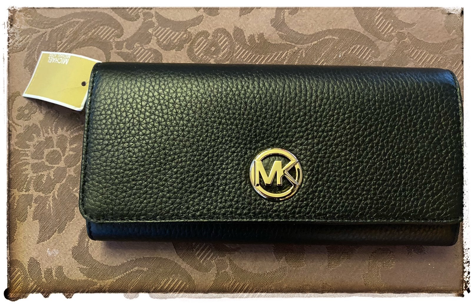 Michael Kors portemonnee, Ophalen of Verzenden, Zo goed als nieuw, Zwart
