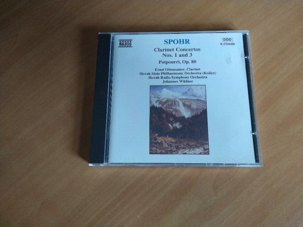 CD Spohr.  Clarinet Concertos Nos. 1 & 3 Potpourri, Op. 80, Ophalen of Verzenden, Classicisme, Zo goed als nieuw, Kamermuziek