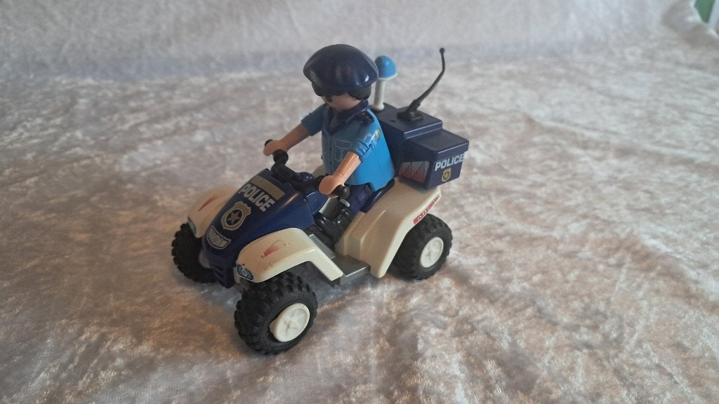 z.g.a.n Politie quad, Playmobil, terugtrek mechanisme, Kinderen en Baby's, Ophalen of Verzenden, Zo goed als nieuw, Losse onderdelen