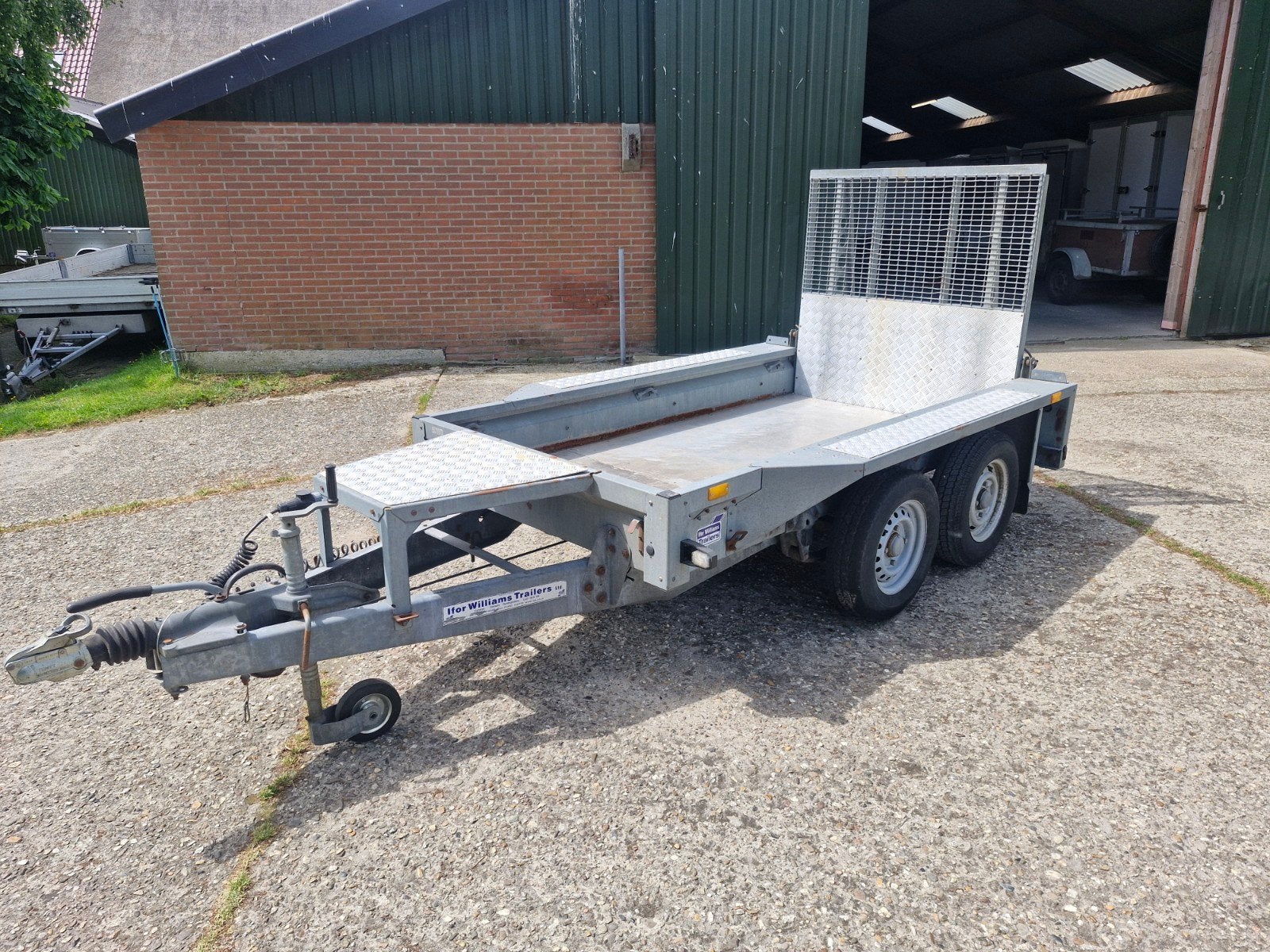 Ifor williams machinetransporter 2700kg, Ophalen, -, Zo goed als nieuw, -