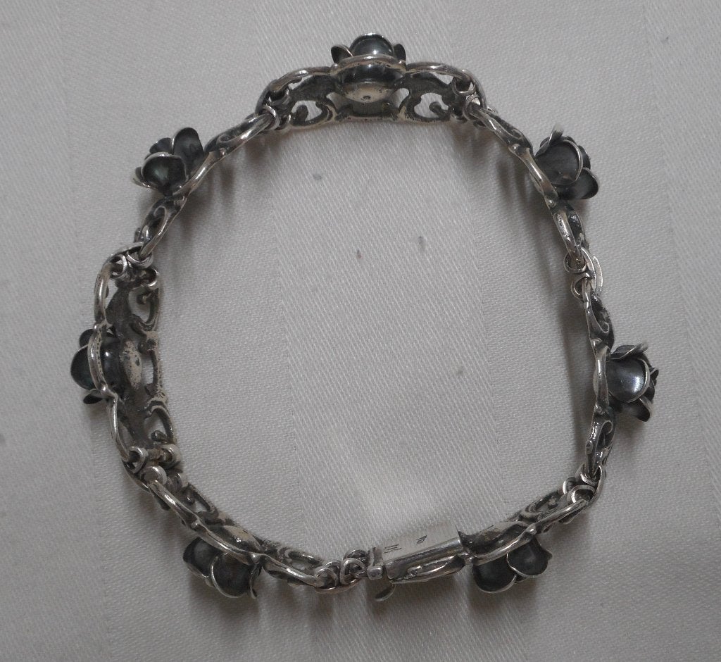 Zilveren Teka roos armband nr.2348, Verzenden, Zo goed als nieuw, Zilver, Zilver