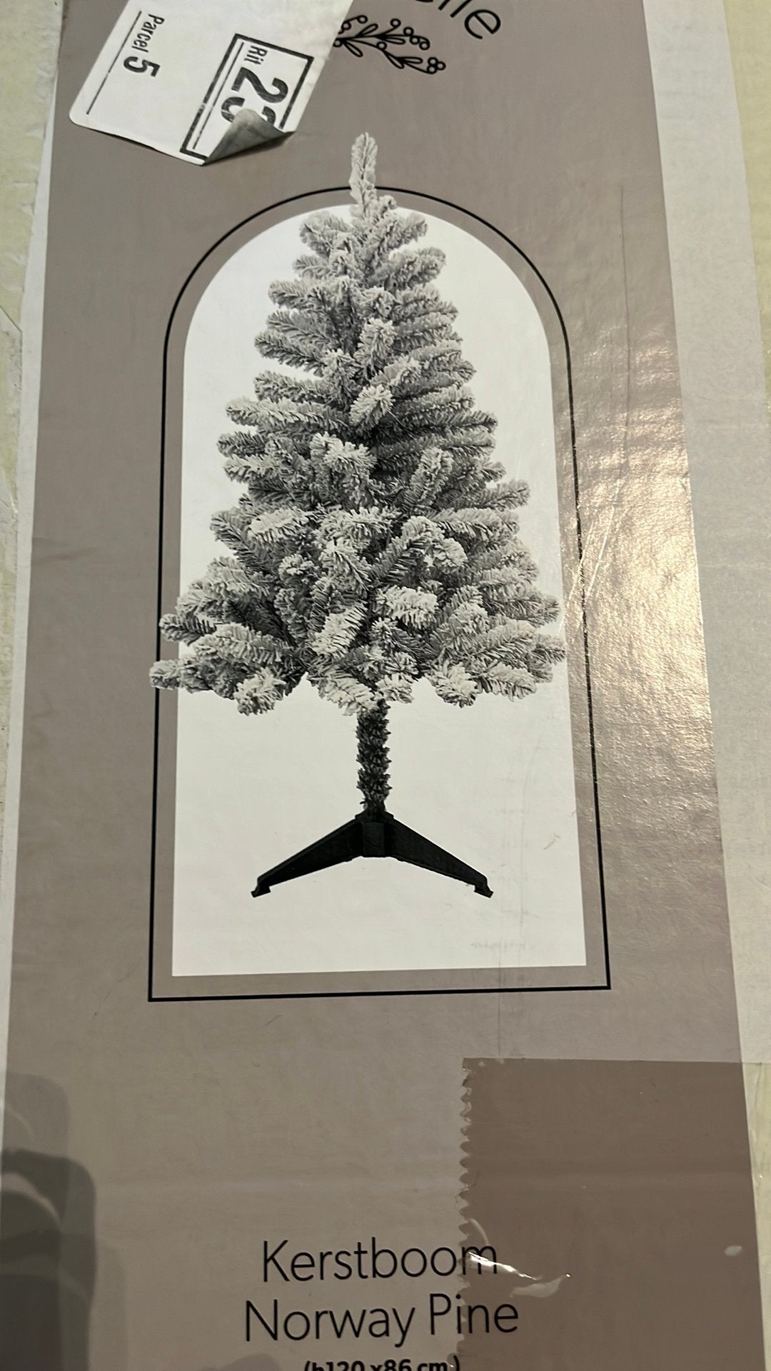 Kerstboom 120  x 86 cm, Ophalen of Verzenden, Zo goed als nieuw