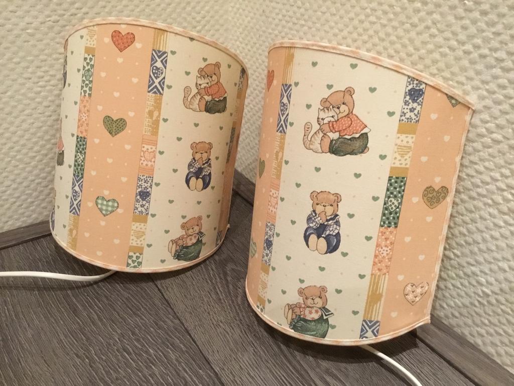 Twee wandlampjes boor baby-/peuterkamer, Ophalen, Gebruikt, Lamp