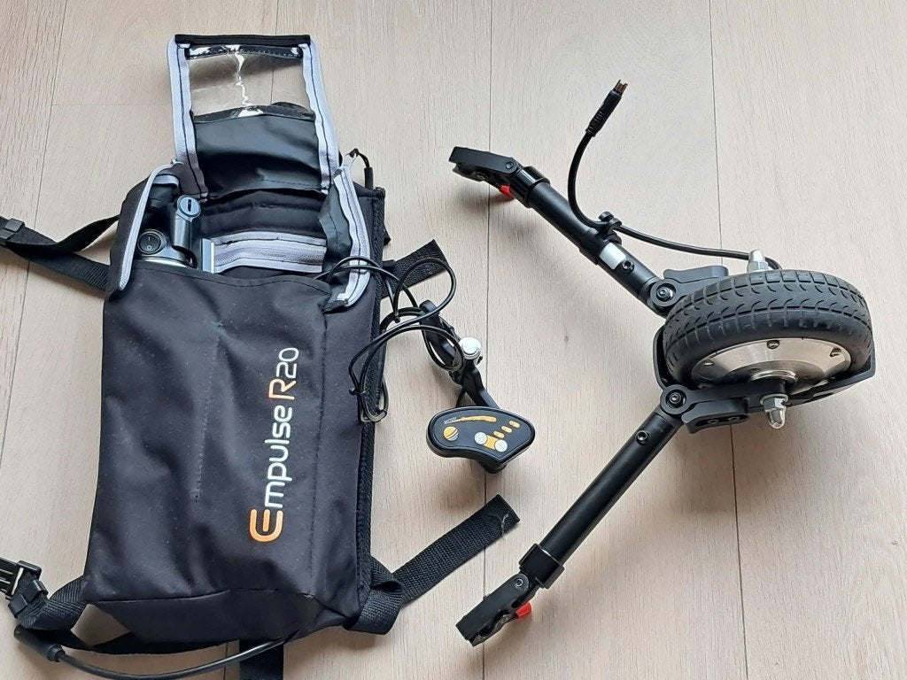 hulpmotor Empulse R20, Ophalen, Inklapbaar, Gebruikt, Duwrolstoel
