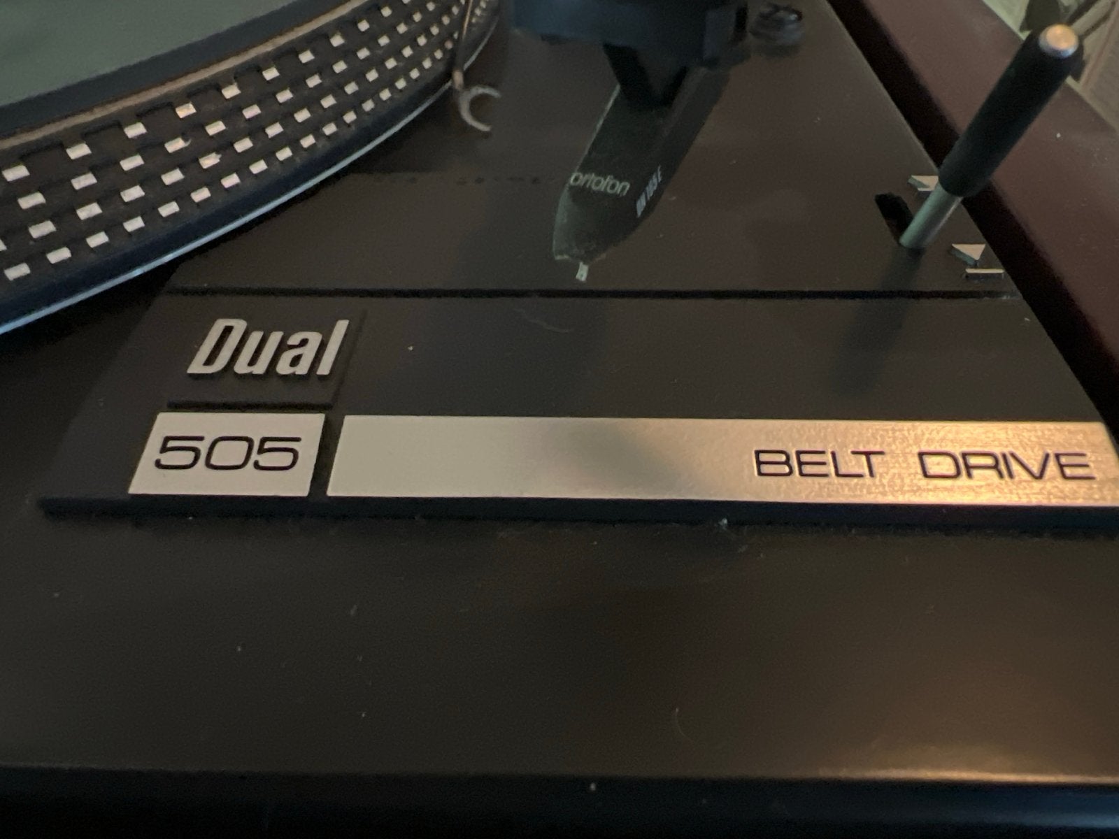 Dual 505 Belt Drive Platenspeler met Ortofon element, Audio, Tv en Foto, Platenspelers, Ophalen, Gebruikt, Pitch-regelaar, Platenspeler