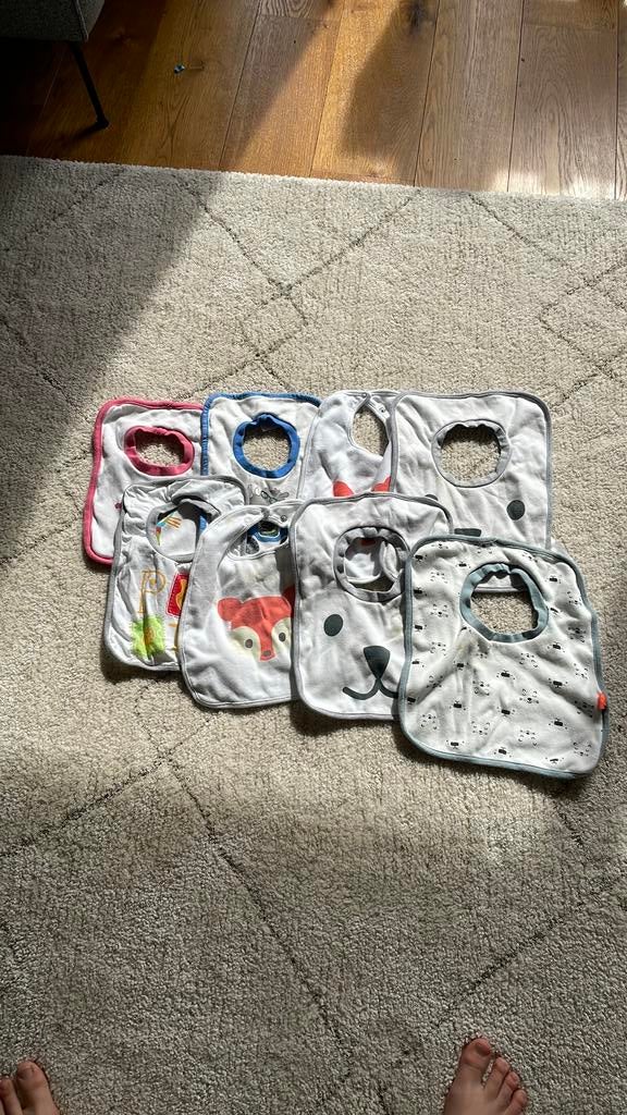 Baby slabbetjes, Kinderen en Baby's, Babykleding | Baby-kledingpakketten, Ophalen, Gebruikt, One size