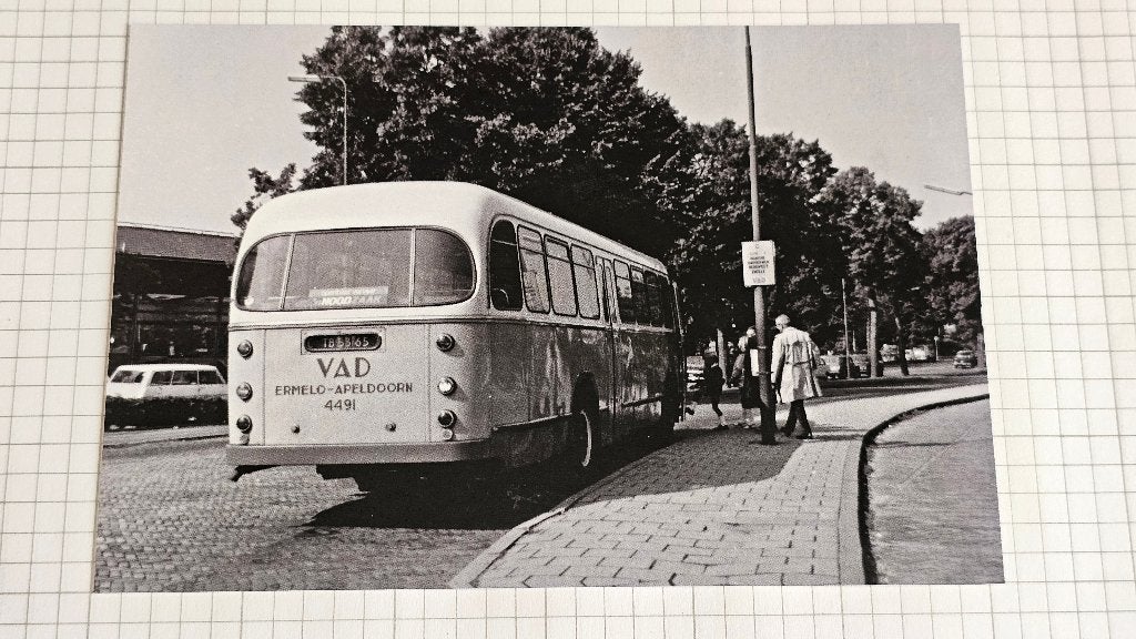 Foto BUS VAD Apeldoorn 4491, Verzenden, Gebruikt, Tram, Overige typen